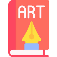 Art Book single vector illustration icon