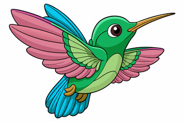 Obraz premium Cute Bird Vector Line Art – Cartoon Clipart Animal Logo Icon on White Background