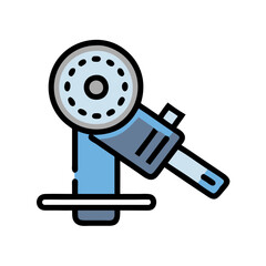  Quality metal grinder icon design for construction tools