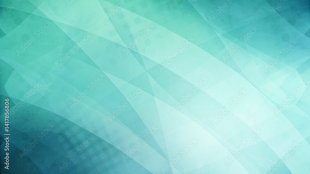 Leinwandbilder abstract blue green background, random textured rectangles squares and triangle shapes in geometric 