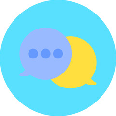 Chat single vector illustration icon