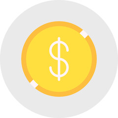 Obraz premium Currency single vector illustration icon