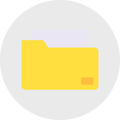 Folders single vector illustration icon