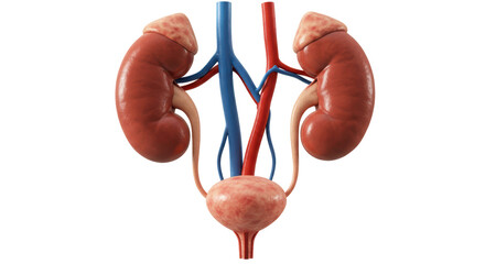 Isolated Kidney Model Illustration