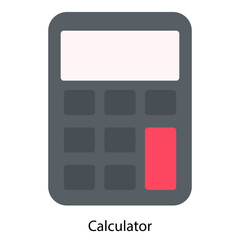 Calculator single vector illustration icon
