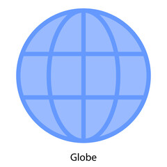 Globe single vector illustration icon