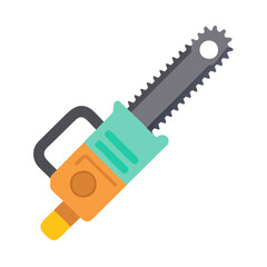  Modern power saw icon design for construction and carpentry