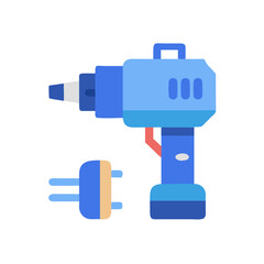  Modern power tools icon design for construction projects