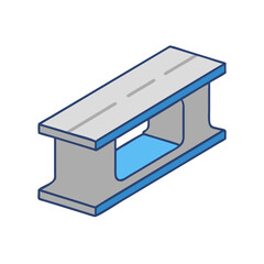  Quality precast concrete bridge beam icon for structural design
