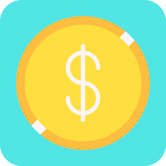 Currency single vector illustration icon