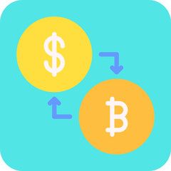 Conversion single vector illustration icon