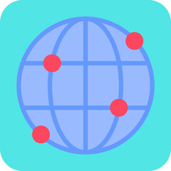 Global single vector illustration icon