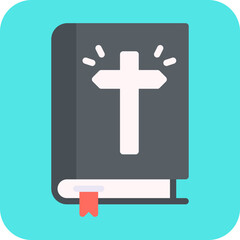 Fototapeta premium Bible single vector illustration icon