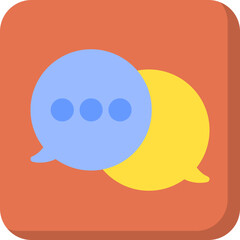 Chat single vector illustration icon