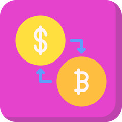 Conversion single vector illustration icon