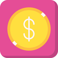 Currency single vector illustration icon