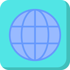 Globe single vector illustration icon