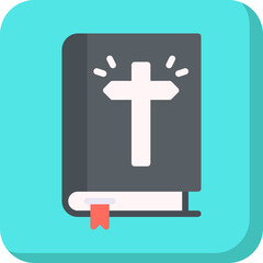 Fototapeta premium Bible single vector illustration icon