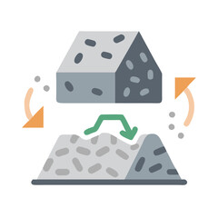  Stylish recycled concrete aggregate vector illustration for builders