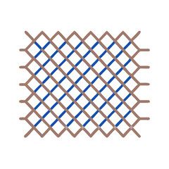  Modern reinforcement mesh icon design for construction