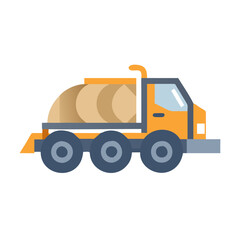 road-grader-flat-icon