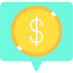 Currency single vector illustration icon