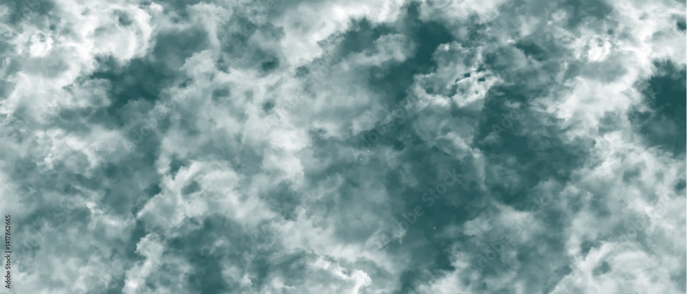 Poster Abstract background resembling a cloudy texture must be soft and smoky. Patterns evoking mist, fog, or swirling nebula-like vapor. Grunge background with Flowering design.