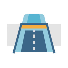  Modern road underpass icon design for infrastructure