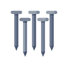  Distinctive roofing nails icon representation for various uses