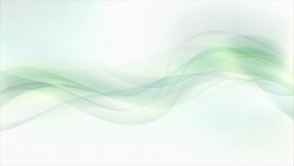 Abstract green wave background, modern digital flow pattern with light effect, stylish texture for banner or wallpaper, futuristic concept with dynamic motion in shades of emerald and lime