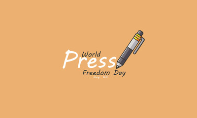 World Press Freedom Day. background, banner, card, poster, template. Vector illustration.