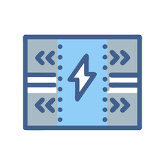  Modern seismic reinforcement icon for construction