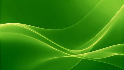 Fototapeta premium An abstract green wave design symbolizing freshness and tranquility, perfect for backgrounds, digital compositions, or eco-themed events, ideal for nature branding and calming visuals
