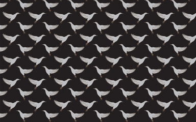 Birds seamless pattern design