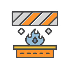  Stylish structural fireproof coating vector illustration for contractors