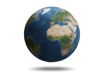 Fototapeta premium Globe on white background