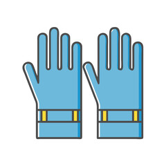  Safety Welding Gloves Icon Representation