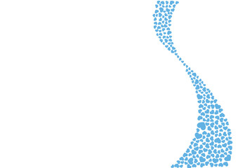 ハート柄の背景 青系の単色 ハート