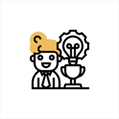 business man with idea