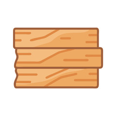  Elegant Wooden Plank Icon Representation
