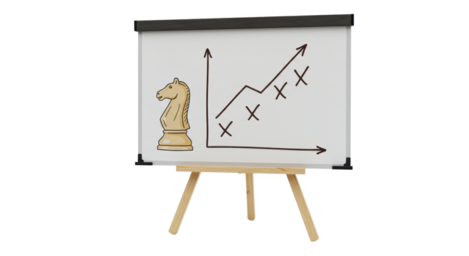 Isolated Chess Knight Graph on Whiteboard