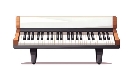 Fototapeta premium High-quality cartoon piano key with professional design for music enthusiasts