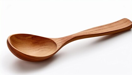 wooden spoon isolated on white