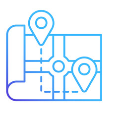 Location Map Gradient