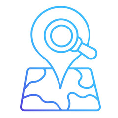 Obraz premium Maps Search Gradient