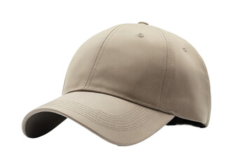 Casual event beige cap product isolated on transparent background