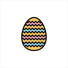 easter egg with ribbon