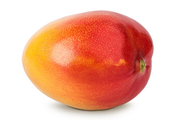 Ripe mango isolated on white background with full depth of field
