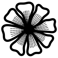 vector illustration of an abstract flower
