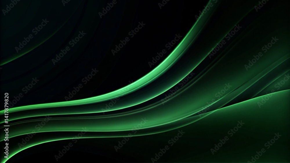 Poster green abstract digital wave for backgrounds and presentations, abstract blue wave background, presen